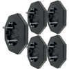 iMBAPrice IMBA-8161-BK-5 (5-Pack) Vertical Siding Lamp Octagon Mounting Kit with