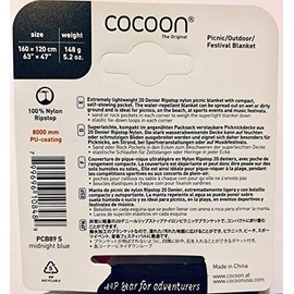 Cocoon Picnic/Outdoor/Festival Blanket 160 x 120 cm Blue