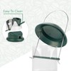 Wildlife Friend, 30 cm Grain Bird Feeder, Green, with 4
