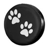Foruidea Paw Print Spare Tire Cover Dust-Proof Wheel Tire Cover