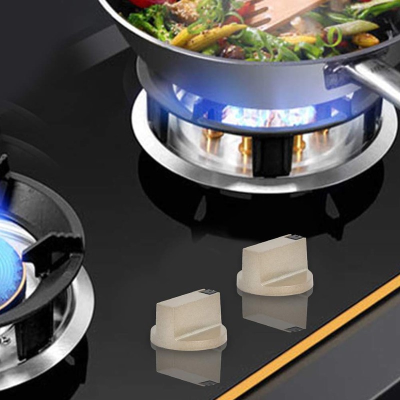 FOCCTS 6 x Gas Hob Knobs with 6 Gaskets, Stove