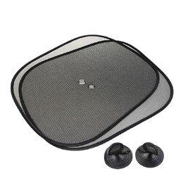 Car Window Shades, 2 Pack Car Side Window Sun Shades, UV Protection Breathable Mesh Baby Window Covers, Universal Fit Most (99%) of Cars, Privacy Protect for Kids,Family,Pets,Black (17"x14")