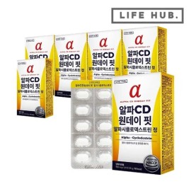 LifeHerb AlphaCD One Day Fit Alphacyclodextrin Tablets 6 Boxes (500mg... None) / 라이프허브 알파CD 원데이 핏 알파시클로덱스트린 정 6박스(500mg... 없음