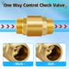 Boltigen 2Pcs 3/4in NPT Spring Check Valve, Brass Non Return