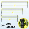 Patiassy 32ft/26ft/20ft Height Adjustable Volleyball Badminton Set with Net Winch