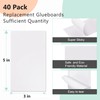 Qualirey 40 Pack Replacement Fly Glue Boards, Compatible with Gardner