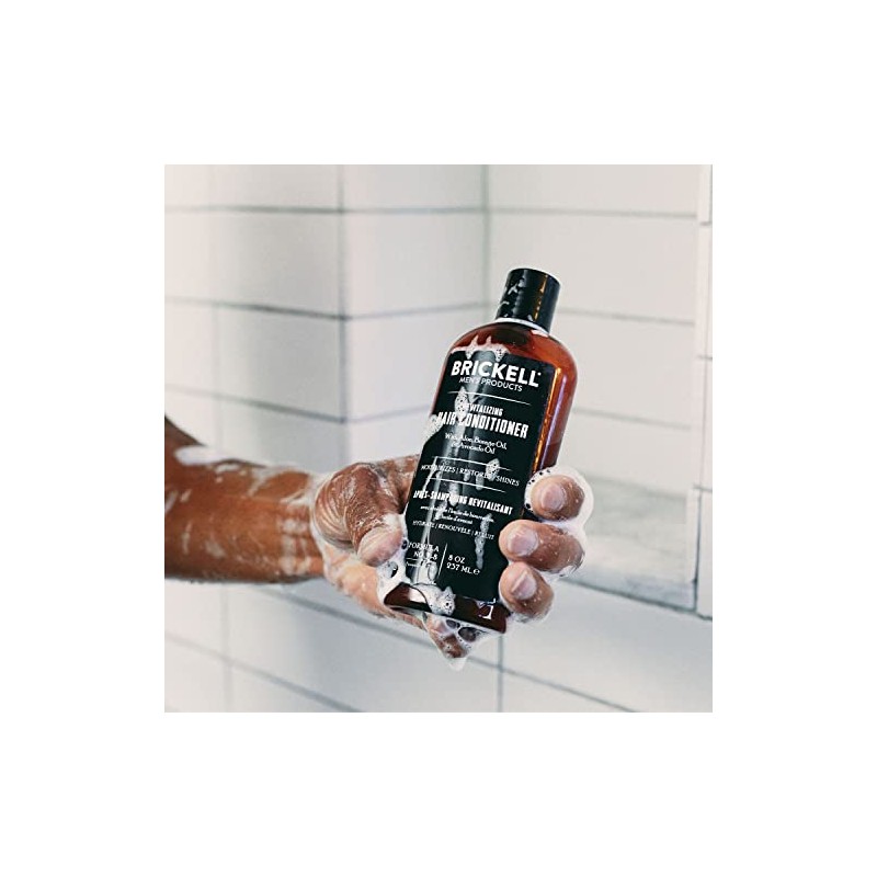 Productos Brickell Hombres Revitalizante Acondicionador, 8 onzas