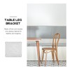 3.93inch/10cm Leg Mounting Plates, Furniture Leg Attachment Plates Industrial Strength