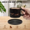 Coasters for Drinks, Silicone Coasters Set, Cup Mat - Deep