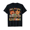 Retro Fall In Love With Learning Autumn Pumpkin Teacher Kids