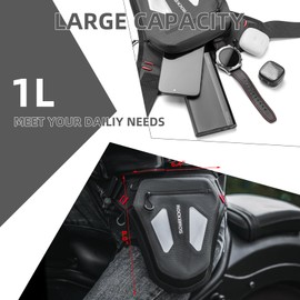 ROCKBROS Motorcycle Drop Leg Bag Waterproof Motorcycle Waist Pack for Men Women Thigh Bags Motorcycle Accessories Cycling Hiking Camping