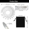 2 Pieces Wire Gauge Measurement Tool, Stainless Steel Thickness Gauges,
