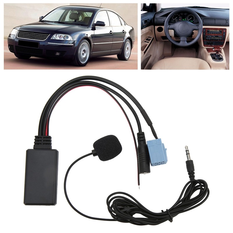 Bluetooth5.0 AUX IN Cable 3.5mm Jack ISO 8Pin 7 607