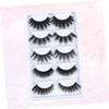 Mikinona 5pair Thick Faux Eyelashes for Women Lightweight Reusable Dramatic