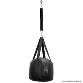 Meister Mounting Extension Strap w/Swivel & Carabiners for Hanging Heavy Bags - 8" - 38" - Black