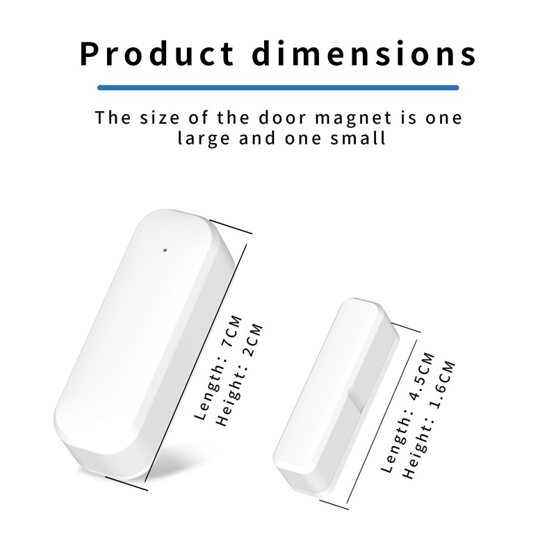 WiFi Door and Window Sensor for Home Security, 1 Pack,