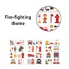 10 Pcs Fire Fake Tattoo Firefighter Temporary Tattoos Waterproof Firetruck
