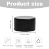 Empty Cream Jar, 6 Pieces 10 ml Cosmetic Jar, Black