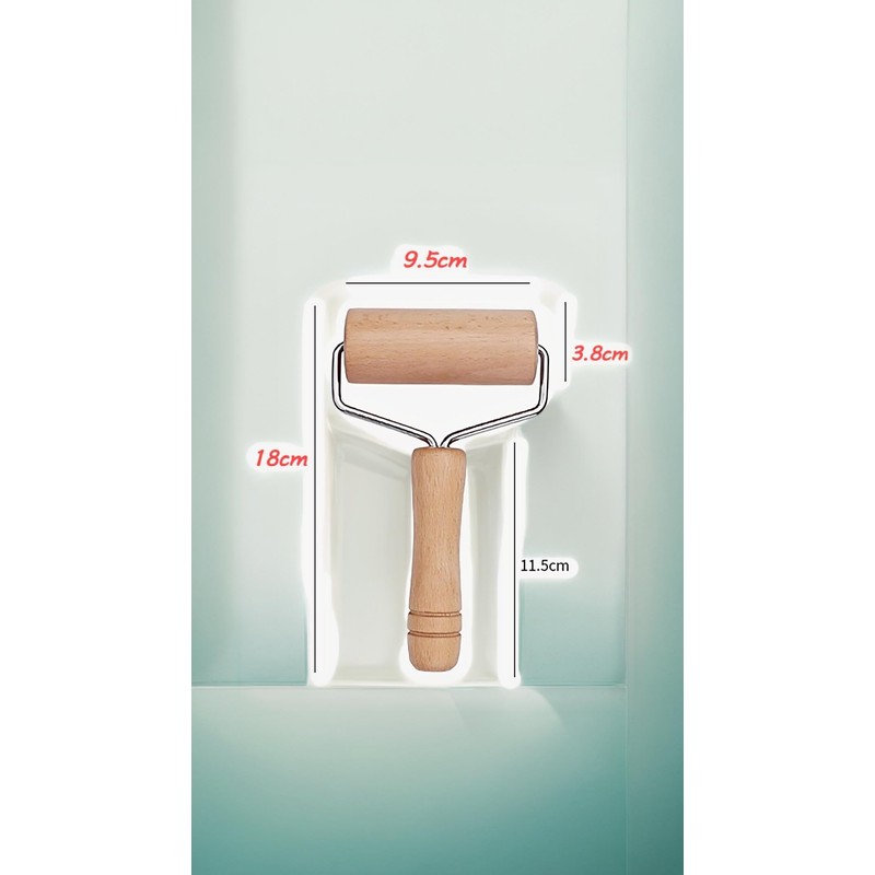 Honwor Wooden Dough Roller Set for Home Baking - Non-Stick
