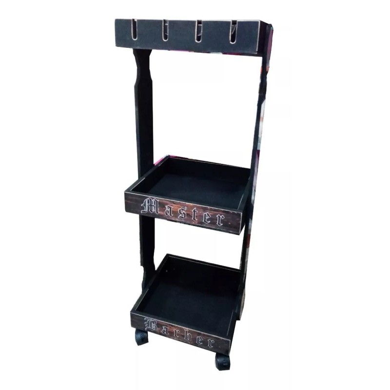 variable Carro Auxiliar Para Barbero Acabado Vintage