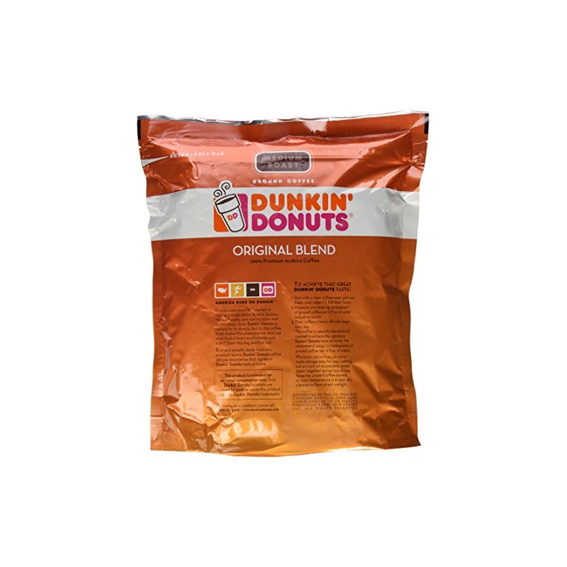 Dunkin' Donuts Original Blend Medium Roast Ground Coffee 100 %