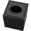 KINGFOM Square Tissue Box, PU Leather Cosmetic Tissues Box, Tissue