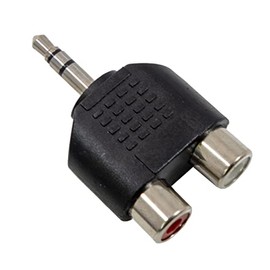 Convert 3.5mm Stereo Plug to RCA Jack Plug Adapter