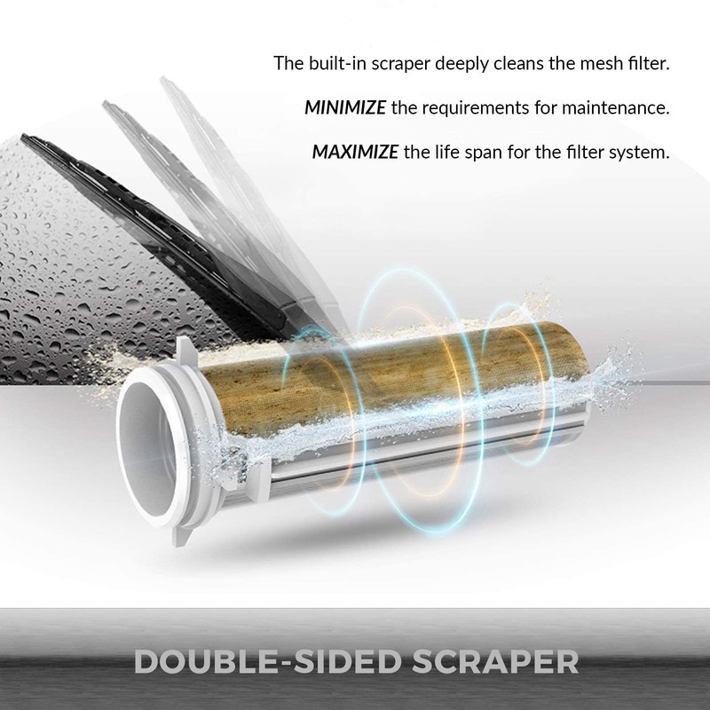iSpring WSP50GR Reusable Spin Down Sediment Water Filter, 50 Micron