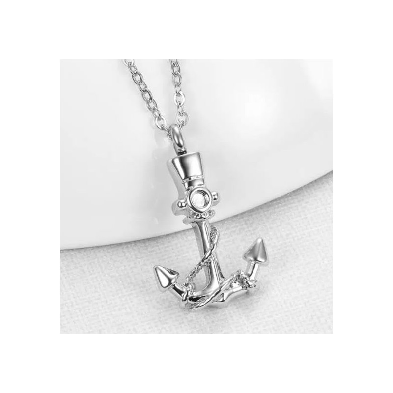 OutstandLong Anchor Urn Necklaces for Human Ashes Memorial Cremation Women
