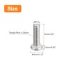 sourcing map M1.6-0.35 x 6mm 100Pcs Flat Round Head Screws