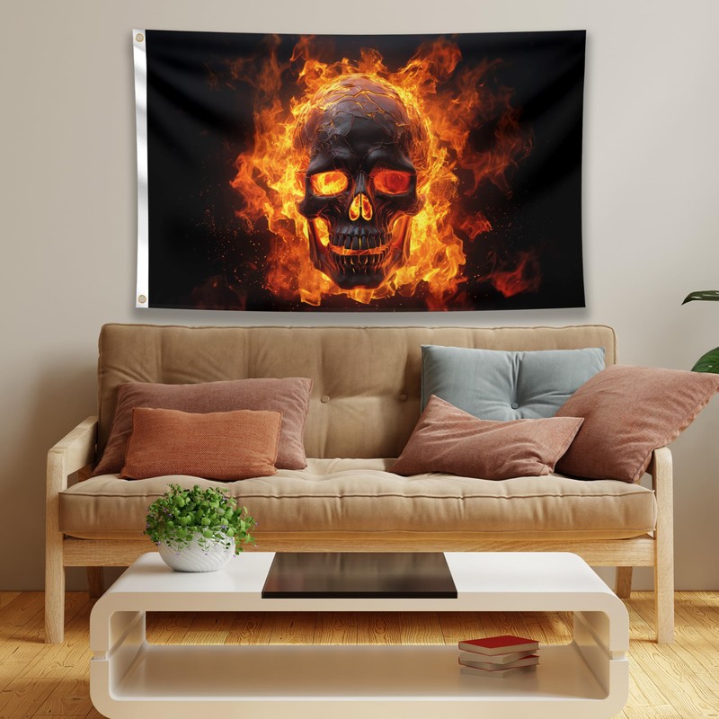 Pirate Flag 90 x 150 cm with Eyelets - Large