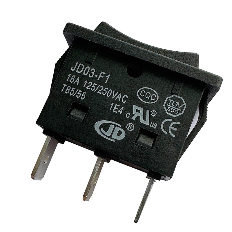 KCD4-3NC 16A in-Out Rocker Switch 3 Pins 3 Positons Double