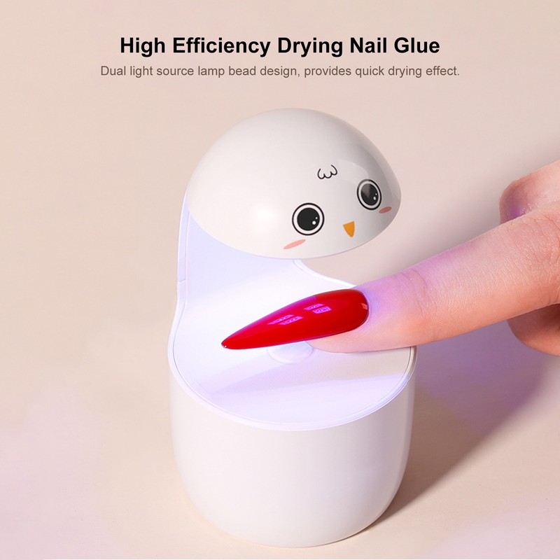 Mini Portable Nail Dryer Lamp Home Use Lovely Dual Light