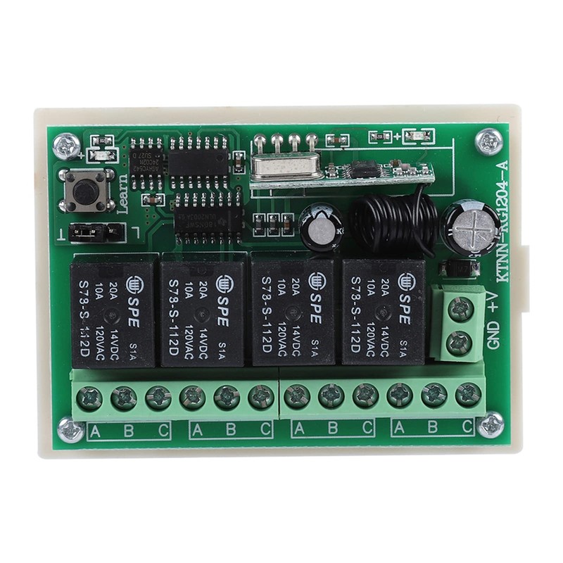 Wireless Remote Control Switch, 433MHz DC 12V Multi-Function 4-Way Remote