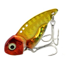 Steinn Wobbler | 5 Pieces Metal VIB Bait Hard Bait Fishing Lure Set | 3D Eyes Fishing Spinner Bass | with Treble Hook with Box (steinn014)