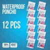 Ember Rock Disposable Rain Poncho - 12 Pack Waterproof Emergency