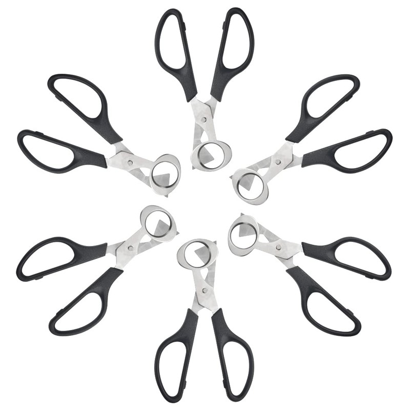 XINMEIWEN 10Pack Stainless Steel Quail Egg Cutter Scissors Quail and