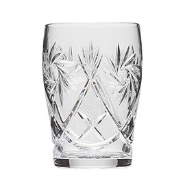 SET of 6 Russian CUT Crystal Drinking Glasses 150ml/5oz - Hand Made