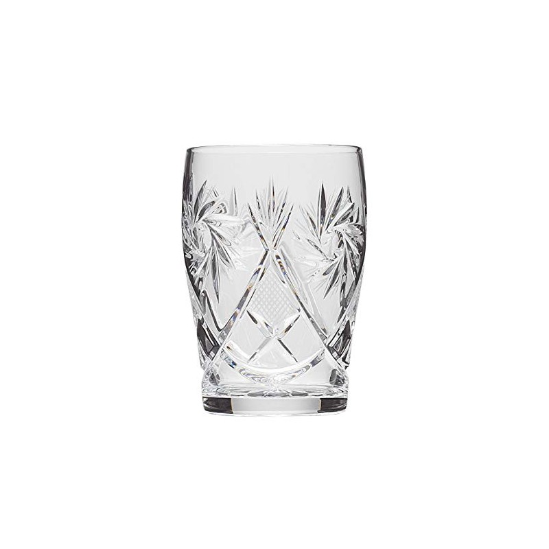 SET of 6 Russian CUT Crystal Drinking Glasses 150ml/5oz -