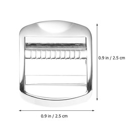 Operitacx 10 Pack Square Buckles 24mm Roller Buckles for Bag Straps Length Adjust Lightweight Practical for Travel Luggage