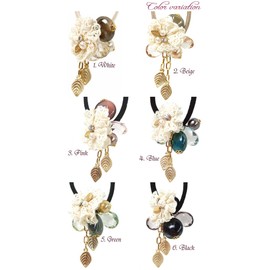 haglm475nn [Regular] [Hair Accessories] (Little Moon) [Hair Elastic] Celine, Rubber cotton metal