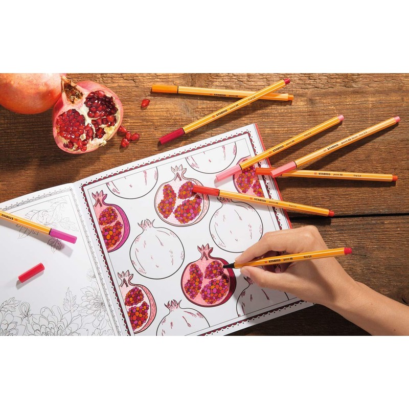 Fineliner - STABILO point 88 - 1-pack - dark red