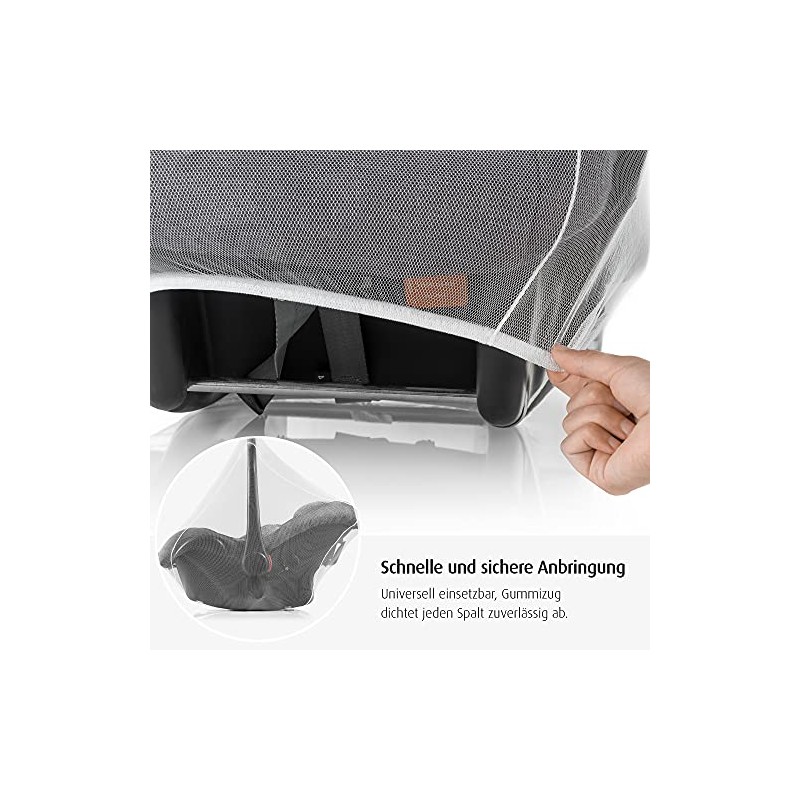 Reer Mosquito Net for Baby Car Seat White