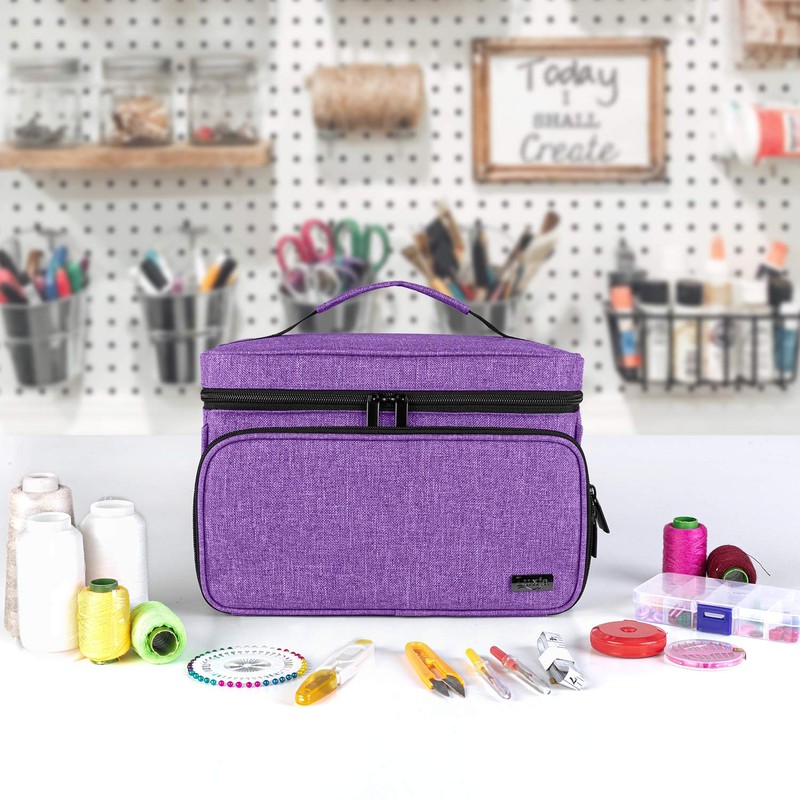 Luxja Sewing Accessories Bag, Sewing Kit Storage Bag, Yarn Bag