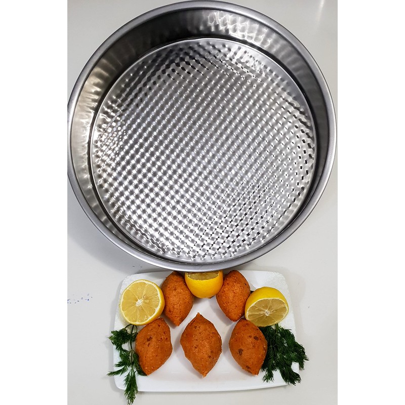 Dlk Stainless Steel Raw Meatball Tray 15 inches (Turkish Cig