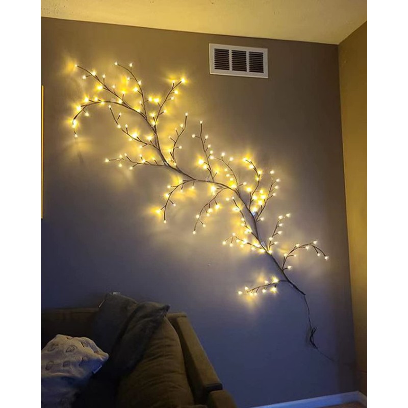 LKGOOD Vines for Home Decor with Remote Control On/Off Timmer