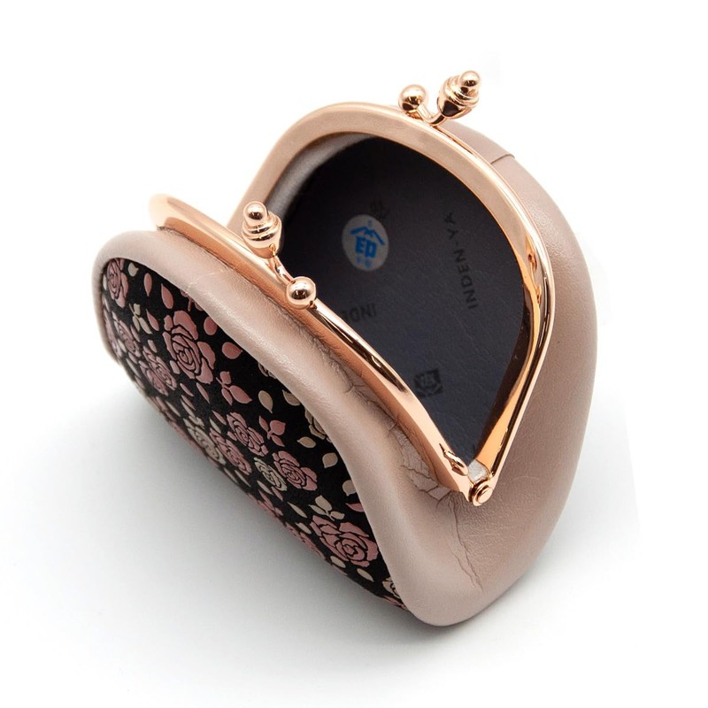 [Indenya] Inden Coin Purse, Kaguwa, Rose, Traditional Crafts, Koshu Inden,
