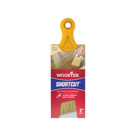 Wooster Brush Z3215-2 Shortcut Bristle Angle Sash Paintbrush, 2-Inch, 2 Inch, White,Yellow