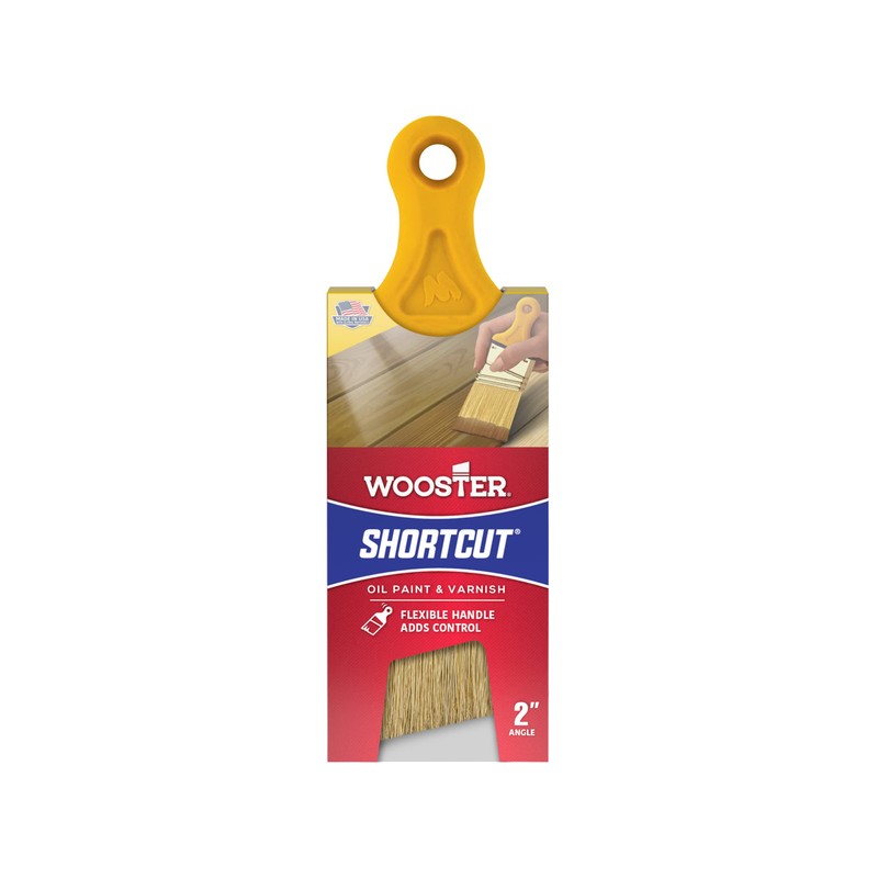 Wooster Brush Z3215-2 Shortcut Bristle Angle Sash Paintbrush, 2-Inch, 2