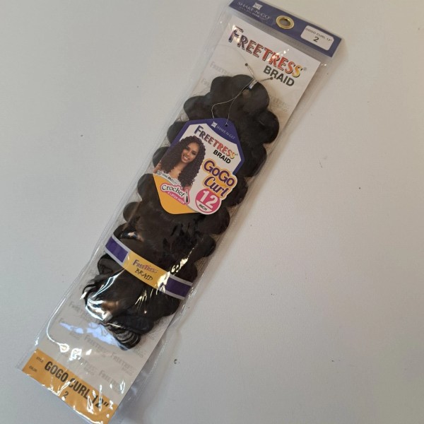 Freetress Synthetic Braiding Hair GOGO CURL 12" Color #2 Dark